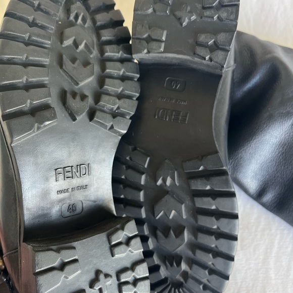 Fendi Black Biker Boots 40 women - Picture 8 of 15